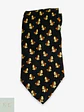 Corbata de Seda Jacquard con Motivo Canino Novelty Carlo Cardini - Miniatura 1
