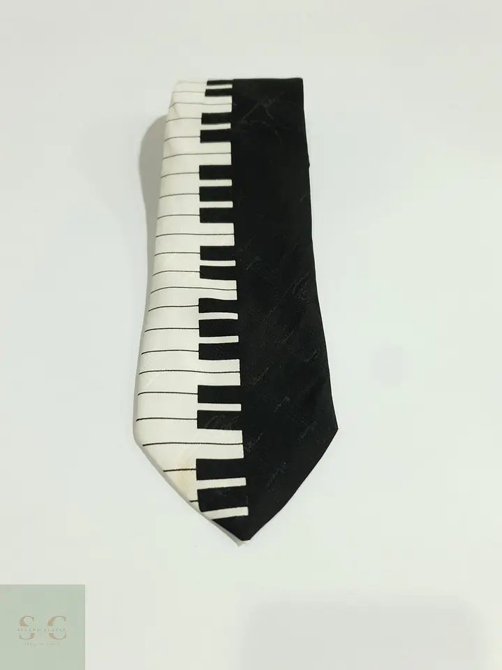 Corbata de Seda Motivo Teclado de Piano BAR-ON 2