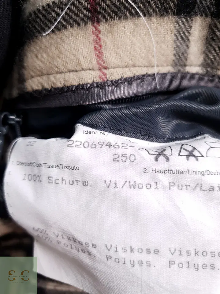 Abrigo Hombre Burberry 100% lana virgen Gris Talla LXL 15