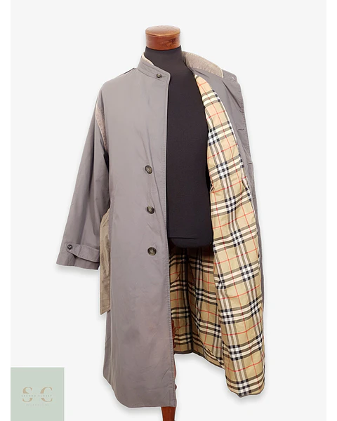 Gabardina Hombre Burberry Plomo - Talla M