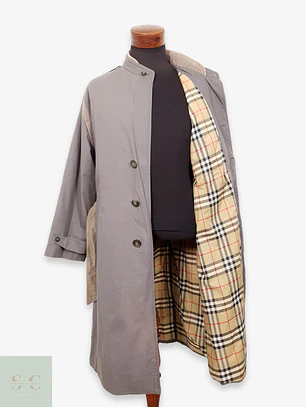 Gabardina Hombre Burberry Plomo - Talla M