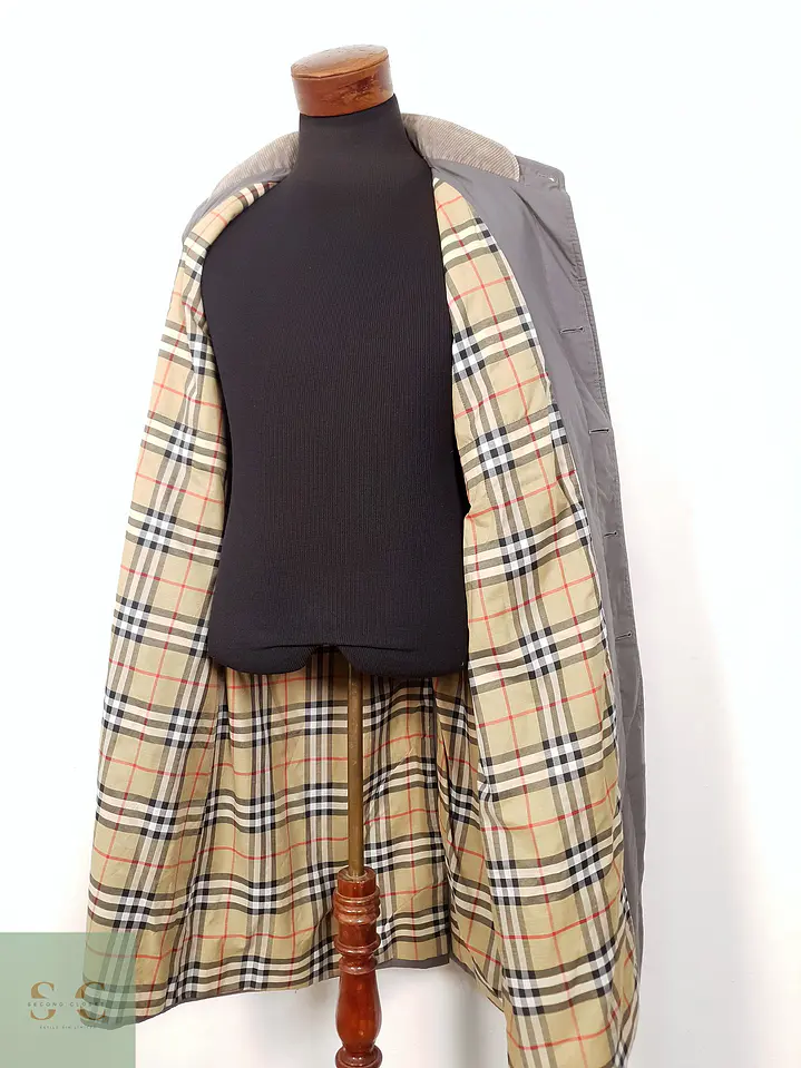 Gabardina Hombre Burberry Plomo - Talla M 6