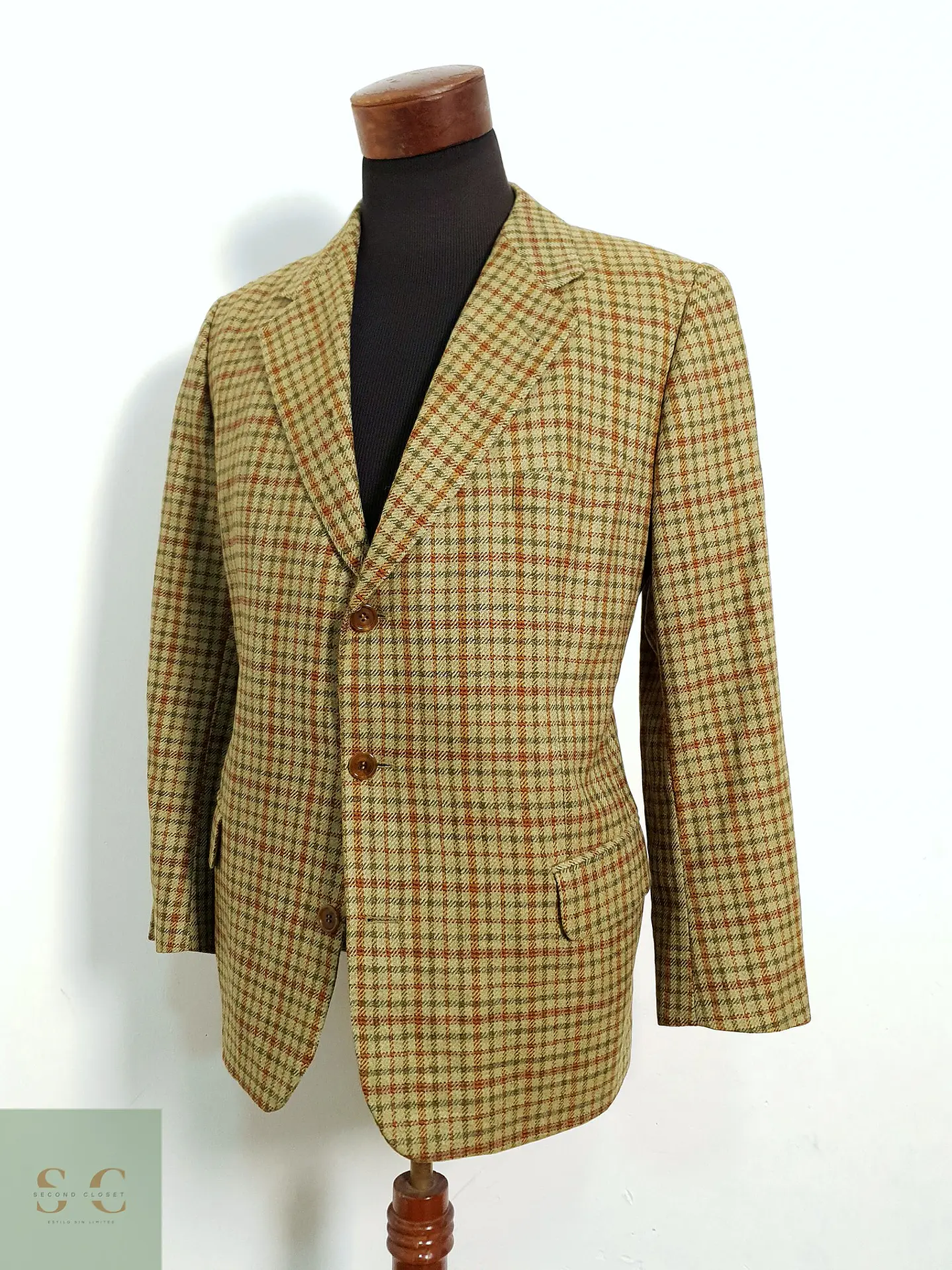 Veston Braun Hamburg (Cloth by Zegna) Wool & Cashmere Talla M 2