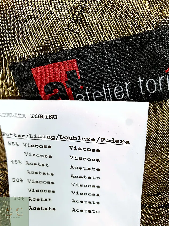 Blazer Harris Tweed de Espiga con Bolsillo Cerillero Atelier Torino Talla ML 8