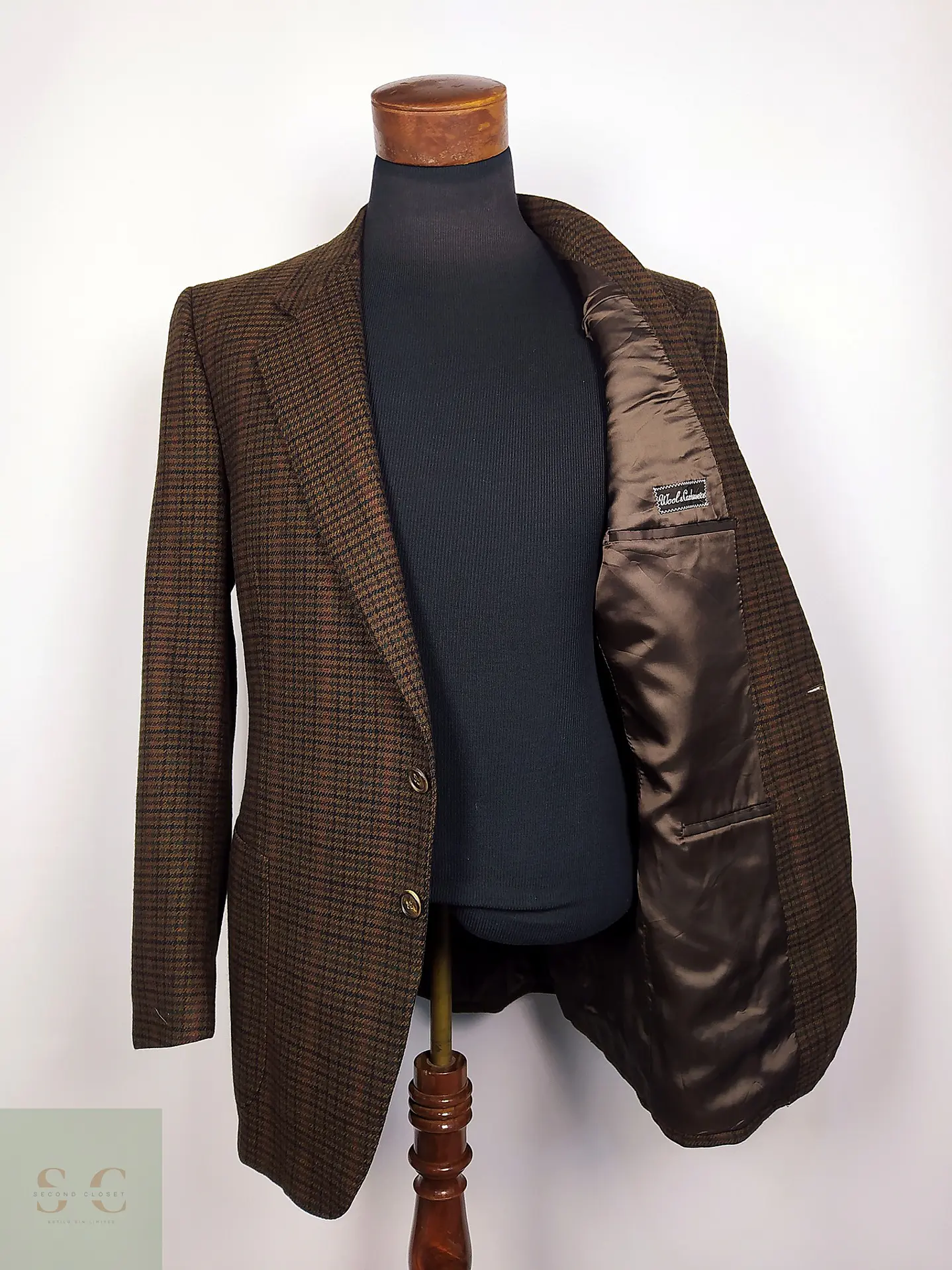 Ermenegildo Zegna Lana & Cashmere Houndstooth – Pieza de Colección 90s – Última Unidad Talla ML 4