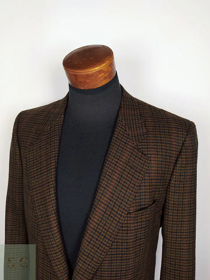 Ermenegildo Zegna Lana & Cashmere Houndstooth – Pieza de Colección 90s – Última Unidad Talla ML 5