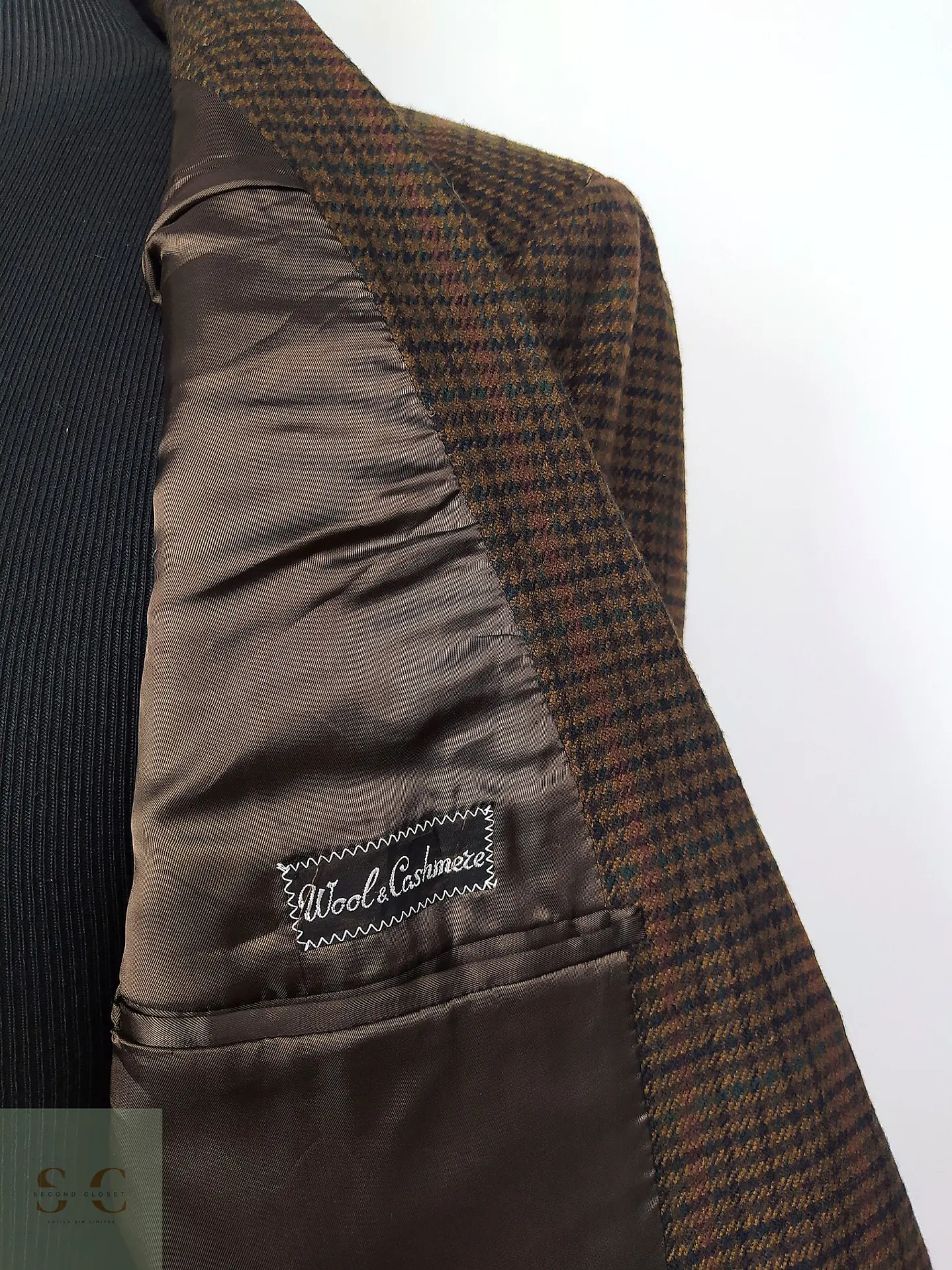 Ermenegildo Zegna Lana & Cashmere Houndstooth – Pieza de Colección 90s – Última Unidad Talla ML 6