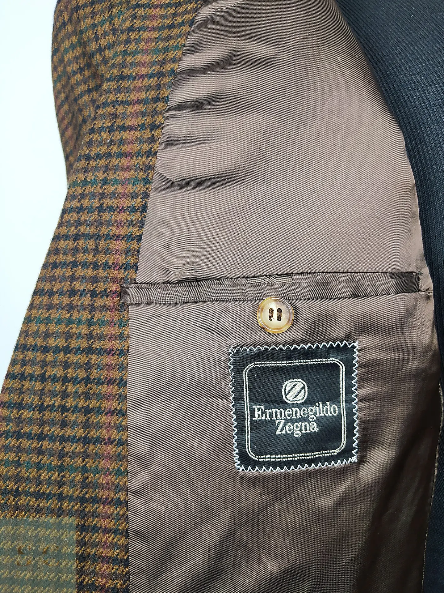 Ermenegildo Zegna Lana & Cashmere Houndstooth – Pieza de Colección 90s – Última Unidad Talla ML 7