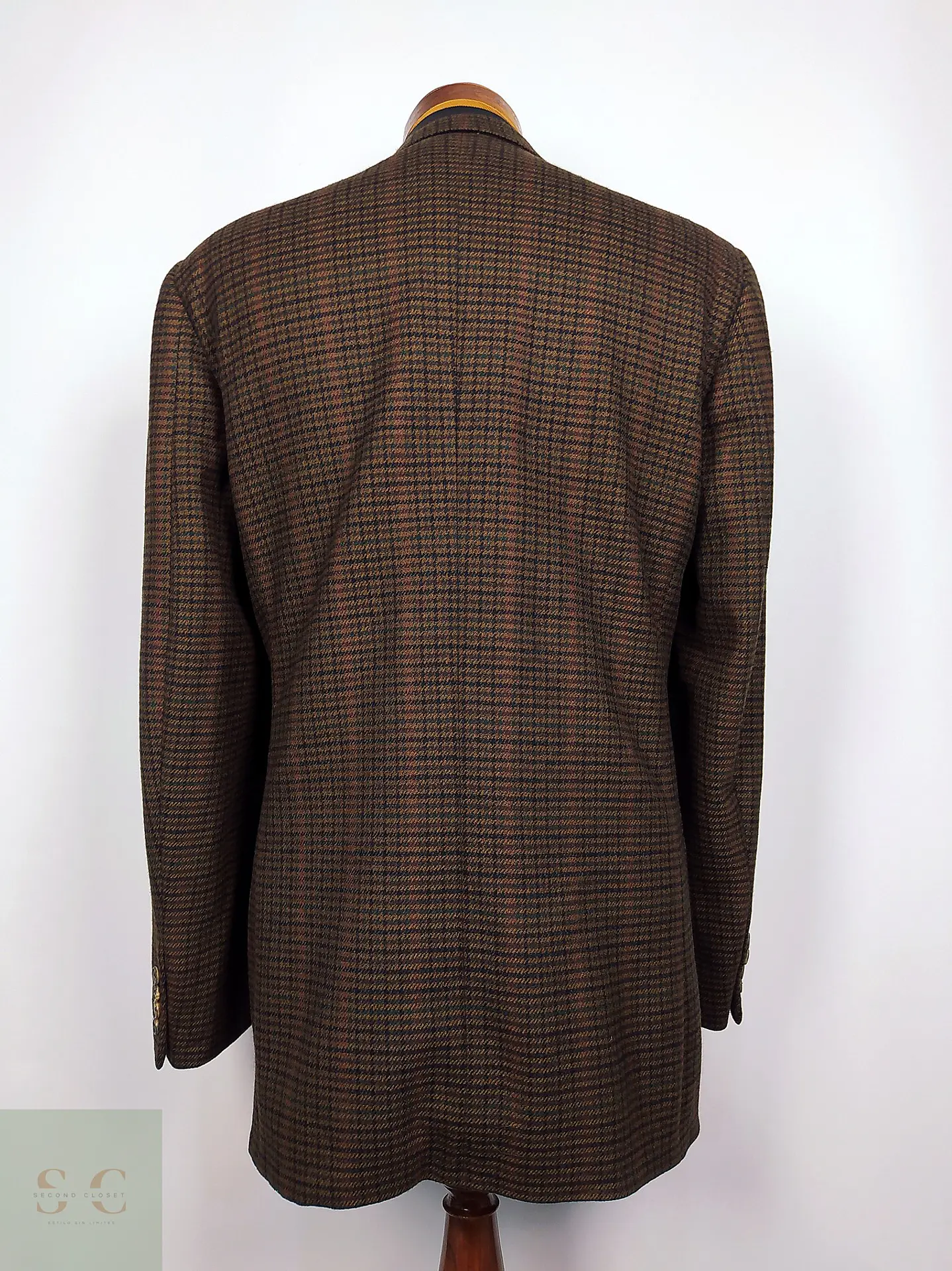 Ermenegildo Zegna Lana & Cashmere Houndstooth – Pieza de Colección 90s – Última Unidad Talla ML 8