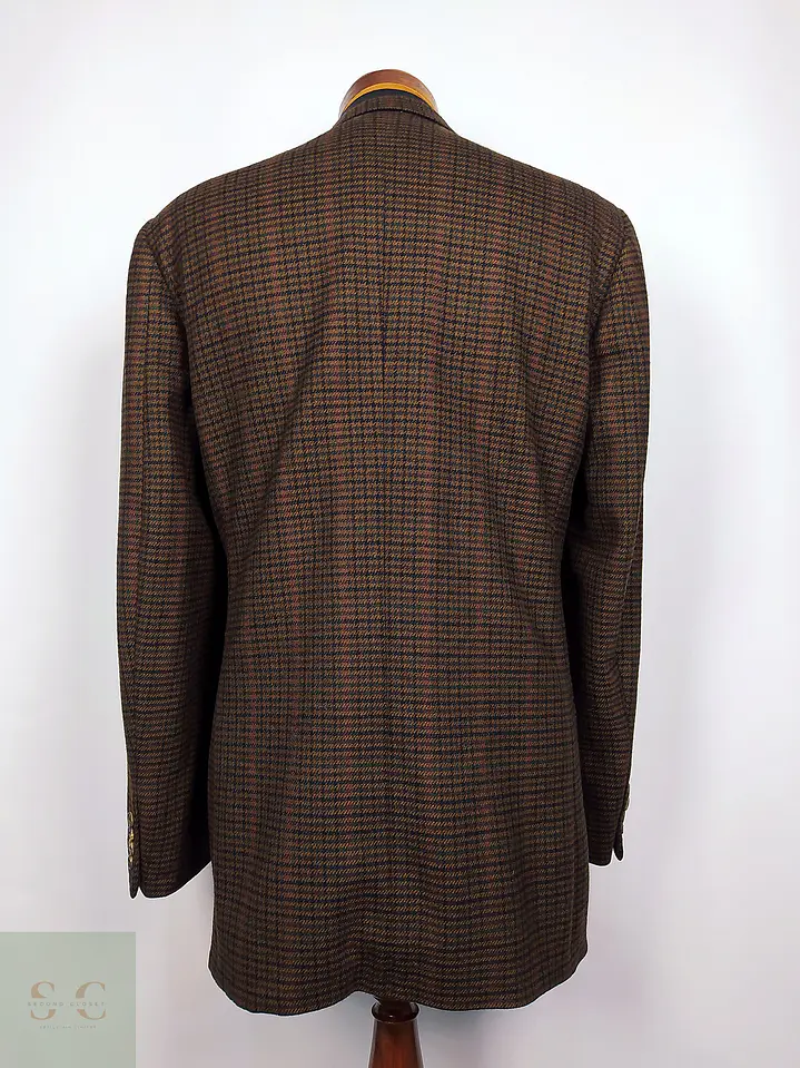 Ermenegildo Zegna Lana & Cashmere Houndstooth – Pieza de Colección 90s – Última Unidad Talla ML 8