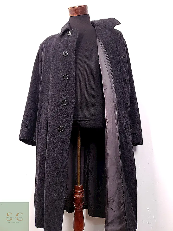 Abrigo Burberry Plomo 100% Lana - Talla 2XL 6