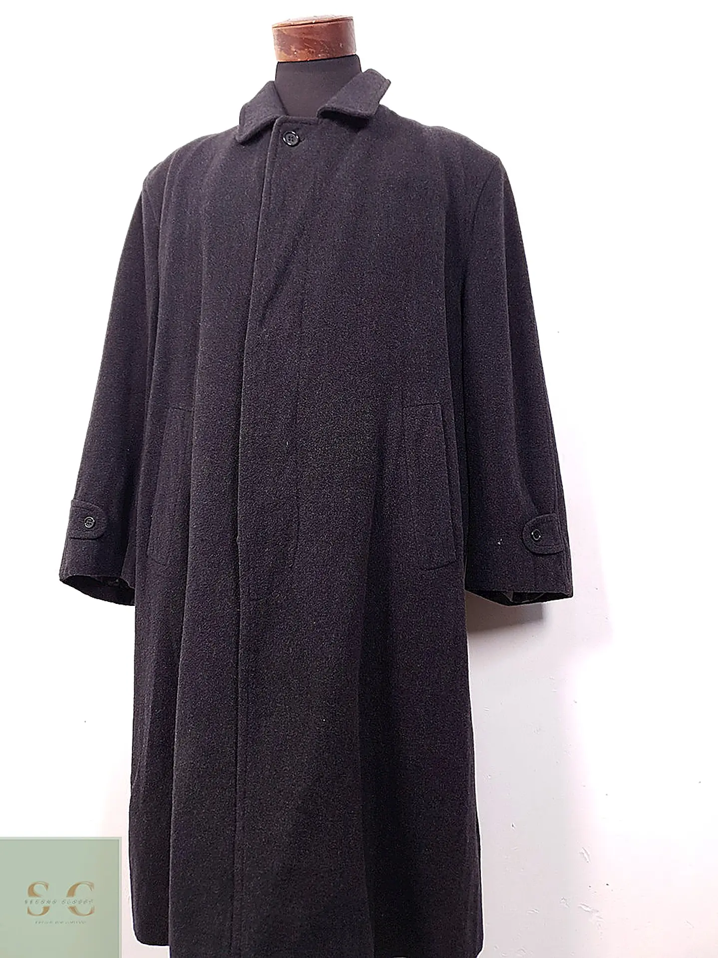 Abrigo Burberry Plomo 100% Lana - Talla 2XL 7