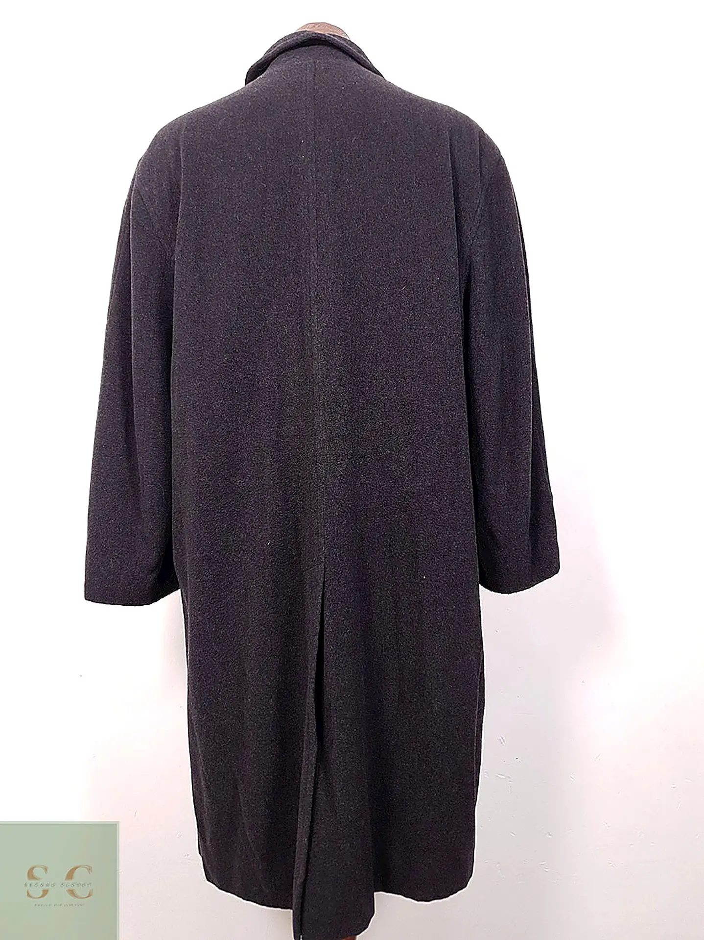 Abrigo Burberry Plomo 100% Lana - Talla 2XL 14