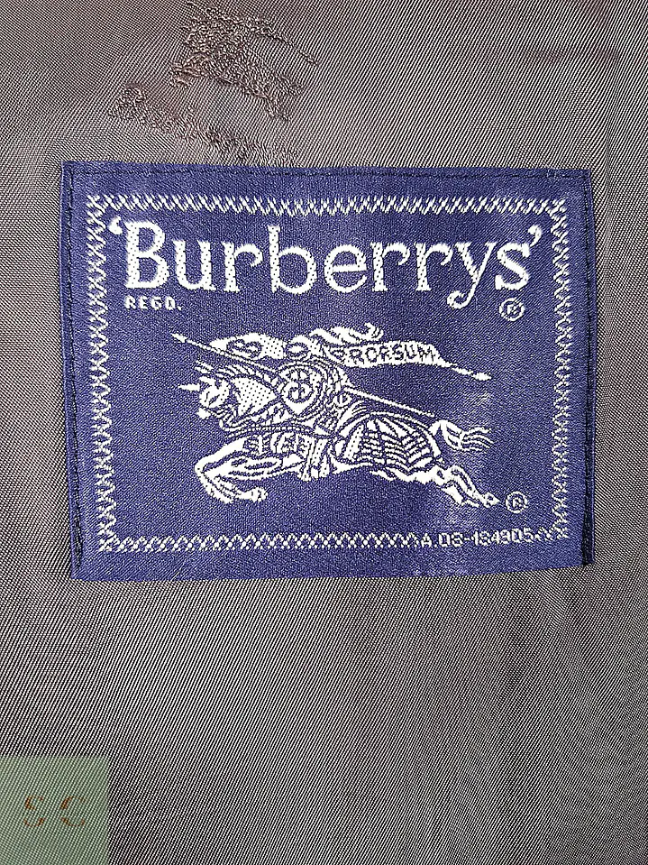 Abrigo Burberry Plomo 100% Lana - Talla 2XL 16