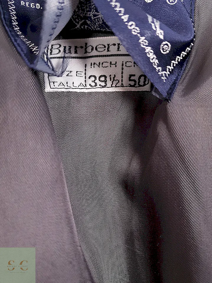 Abrigo Burberry Plomo 100% Lana - Talla 2XL 18