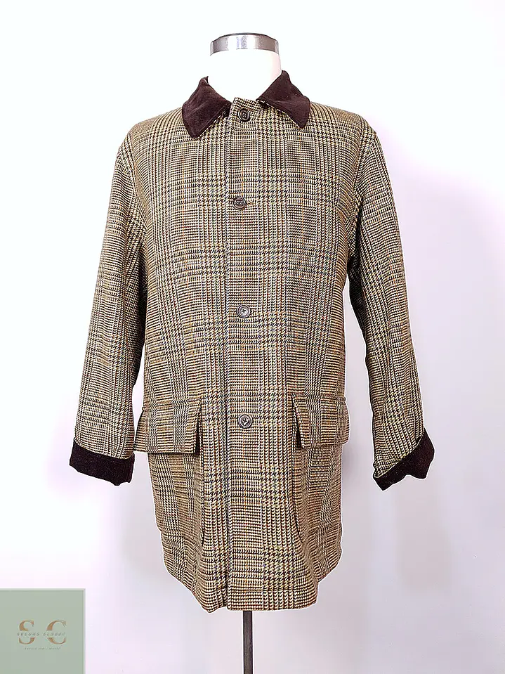Abrigo Brooks Brothers Glen Plaid Escocés 100% Lana - Talla LXL 2