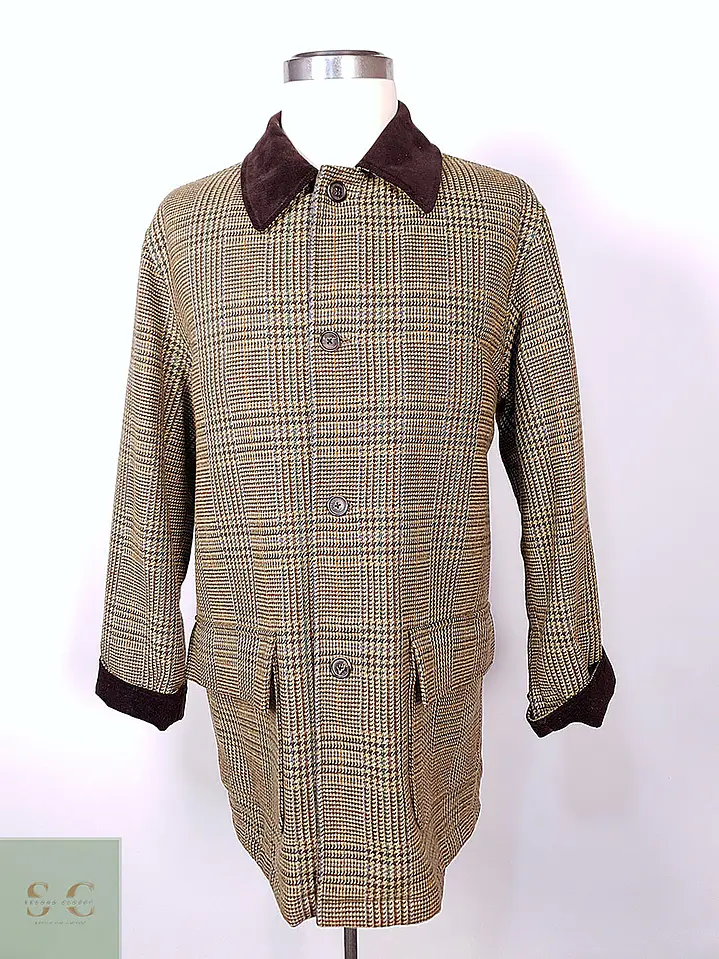 Abrigo Brooks Brothers Glen Plaid Escocés 100% Lana - Talla LXL 3