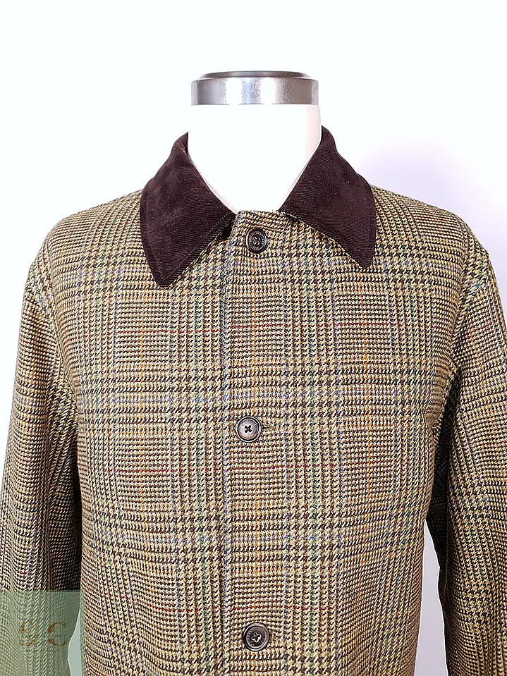 Abrigo Brooks Brothers Glen Plaid Escocés 100% Lana - Talla LXL 4