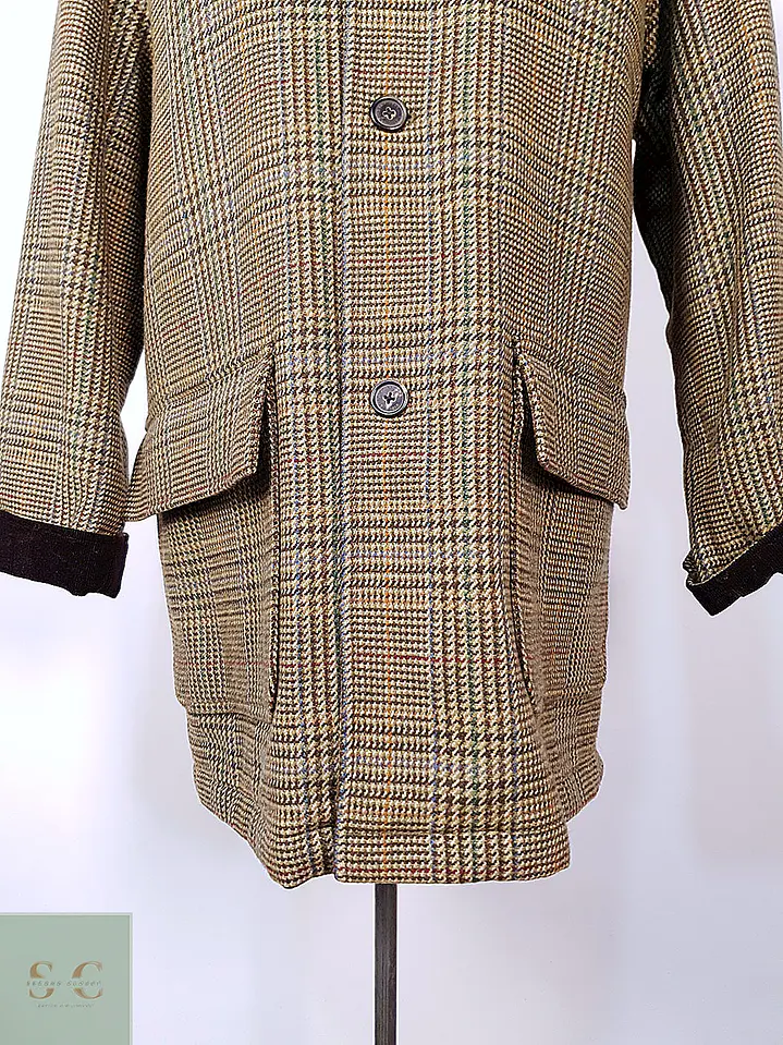 Abrigo Brooks Brothers Glen Plaid Escocés 100% Lana - Talla LXL 6