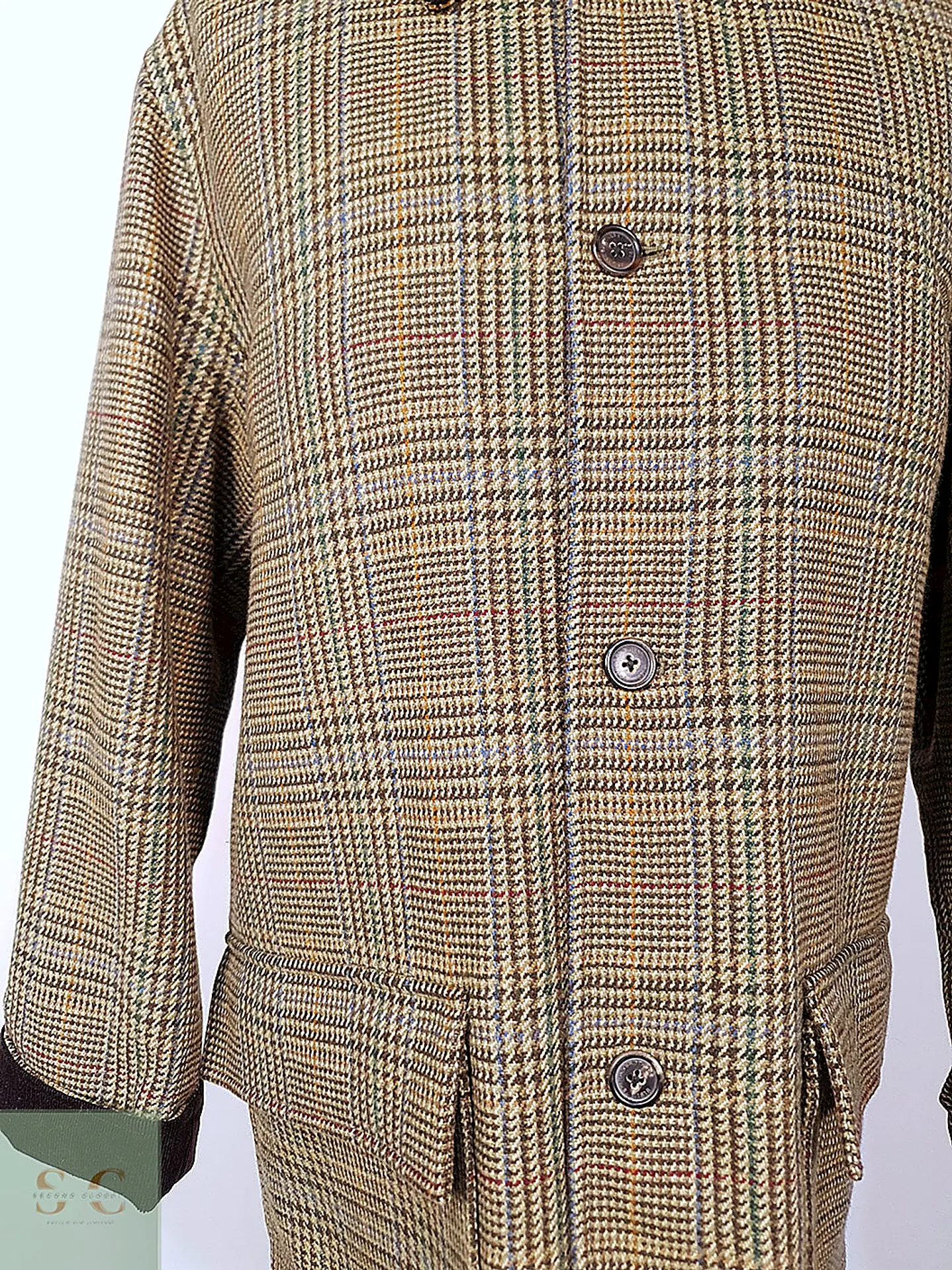 Abrigo Brooks Brothers Glen Plaid Escocés 100% Lana - Talla LXL 8