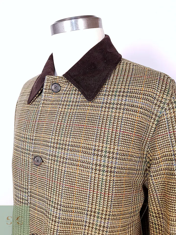 Abrigo Brooks Brothers Glen Plaid Escocés 100% Lana - Talla LXL 10