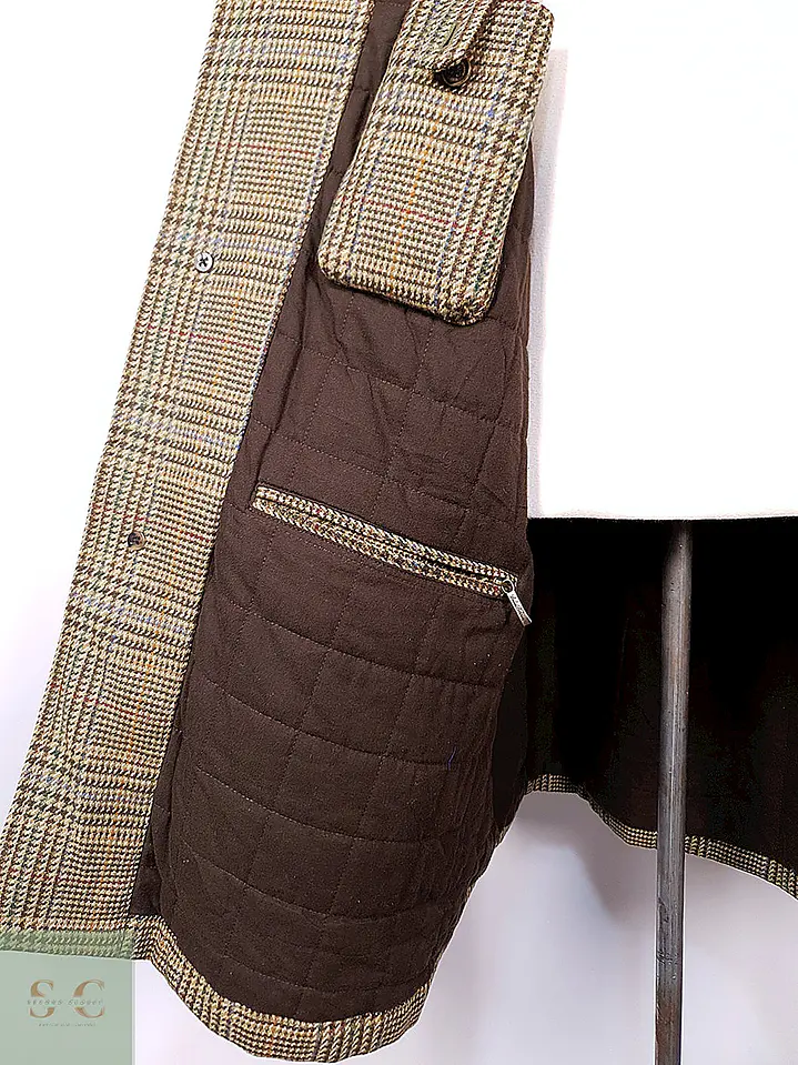 Abrigo Brooks Brothers Glen Plaid Escocés 100% Lana - Talla LXL 16