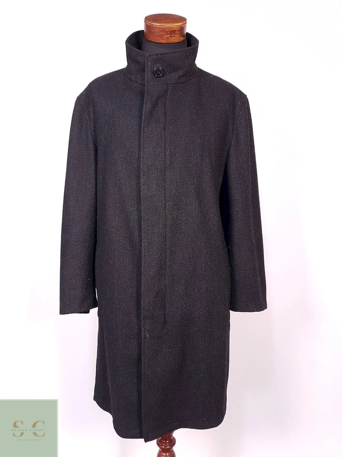 Abrigo Bugatti Plomo Lana Virgen y Cashmere Talla 2XL 3