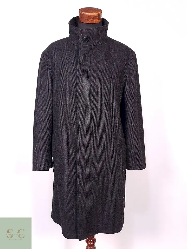 Abrigo Bugatti Plomo Lana Virgen y Cashmere Talla 2XL 3