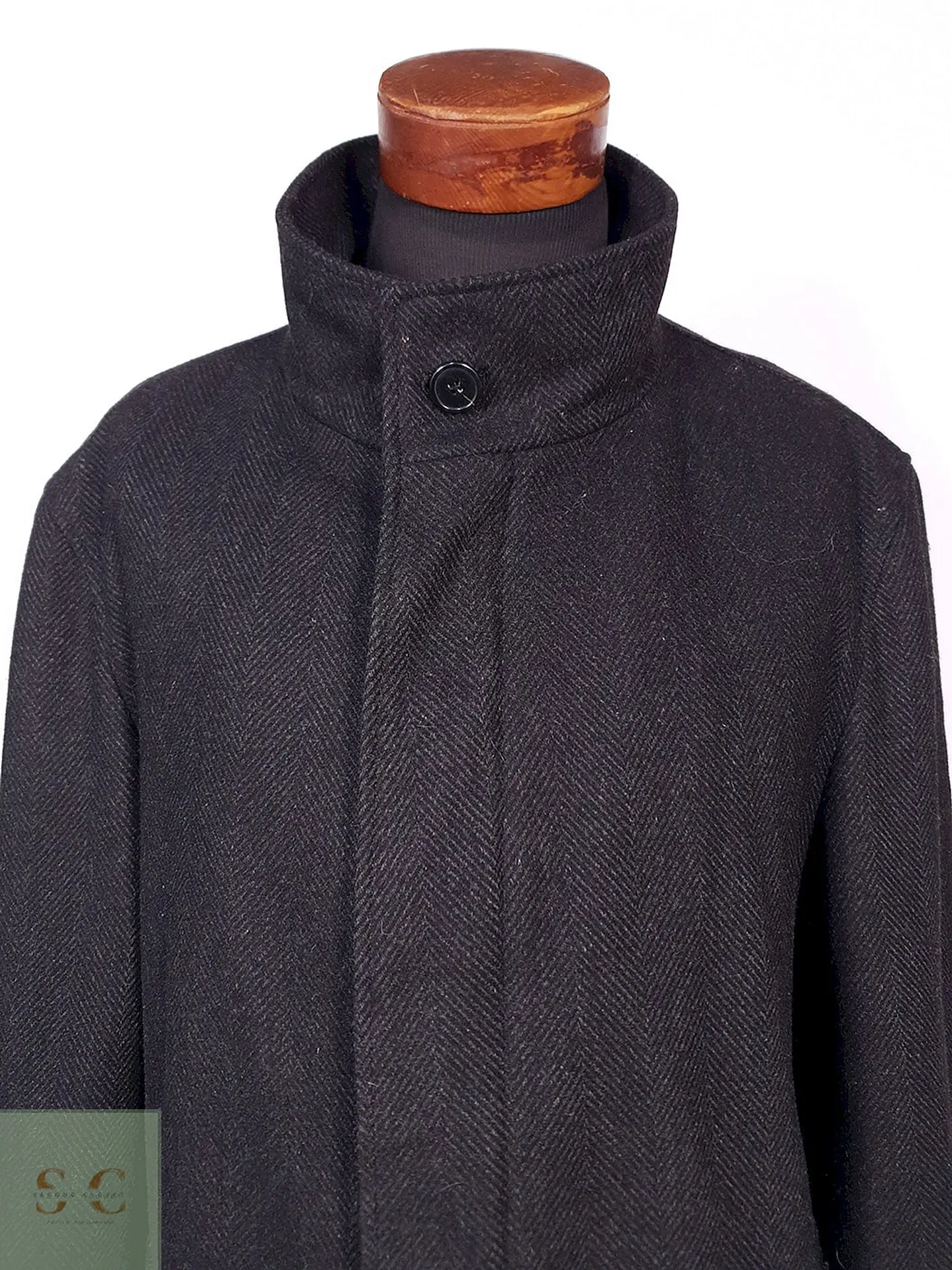 Abrigo Bugatti Plomo Lana Virgen y Cashmere Talla 2XL 5