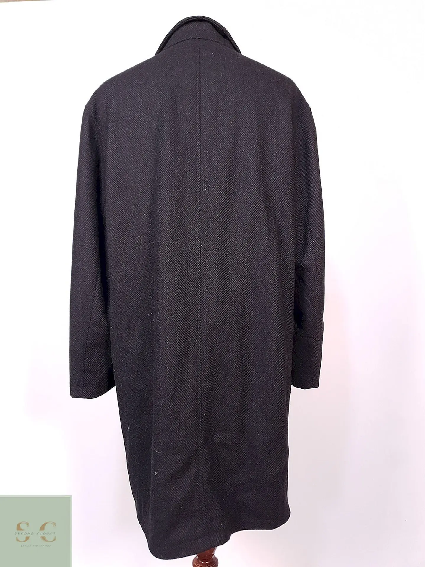Abrigo Bugatti Plomo Lana Virgen y Cashmere Talla 2XL 13