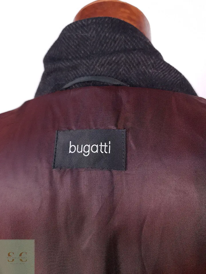 Abrigo Bugatti Plomo Lana Virgen y Cashmere Talla 2XL 14