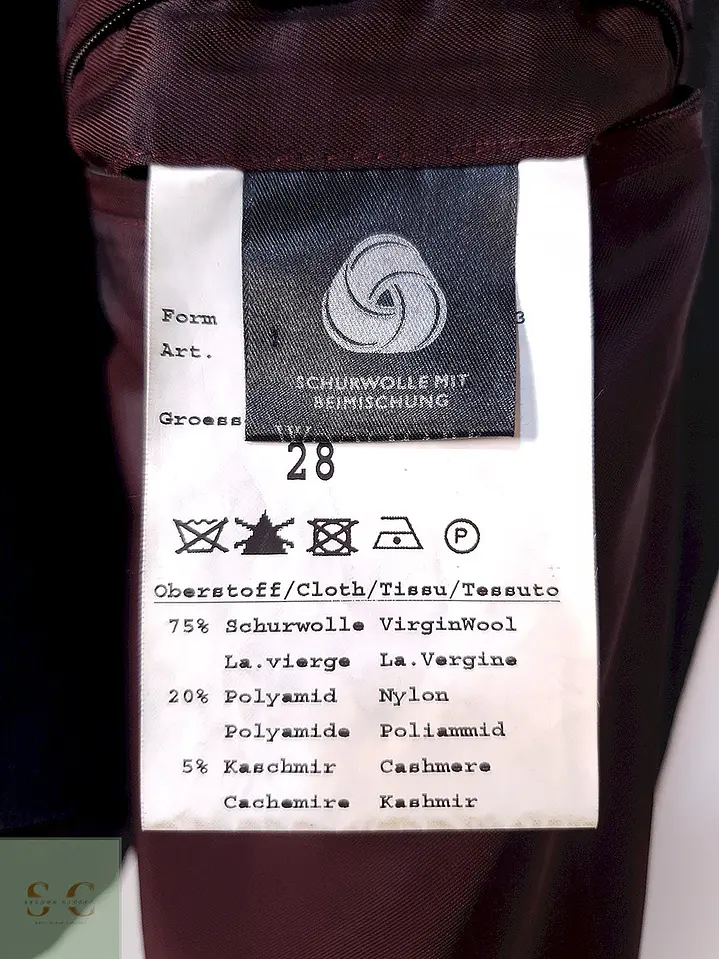 Abrigo Bugatti Plomo Lana Virgen y Cashmere Talla 2XL 15