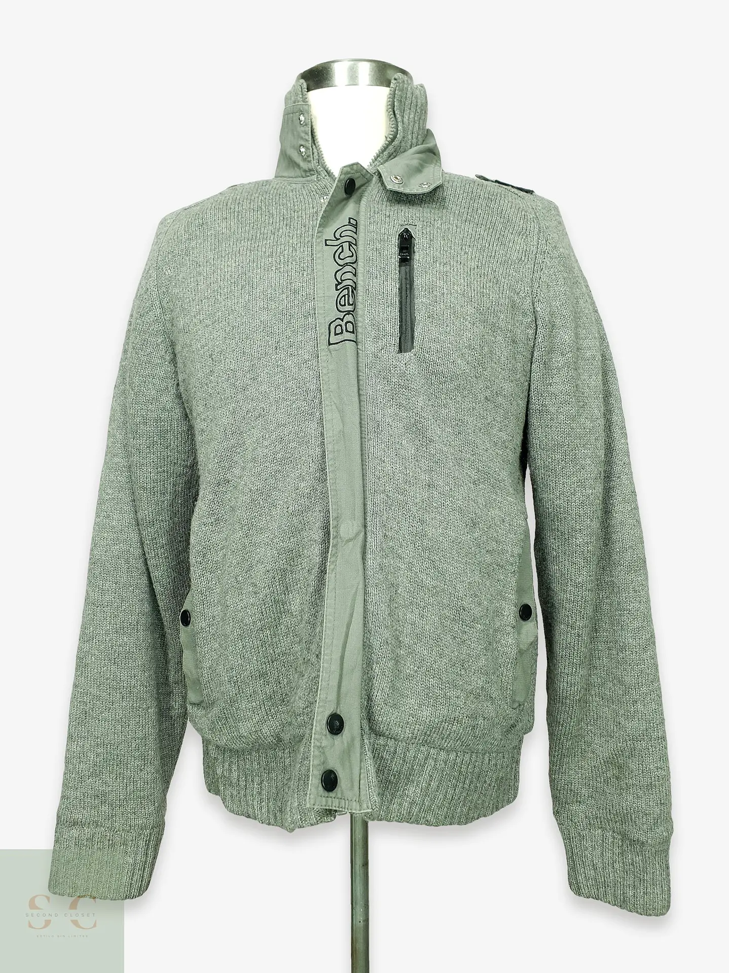Chaqueta de Punto Grueso con Forro Térmico Bench Talla L 1
