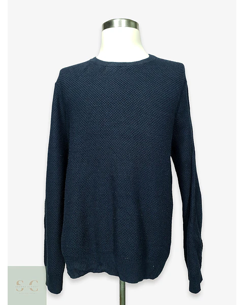 Sweater de Punto Texturizado Cuello Redondo C&A Talla XL