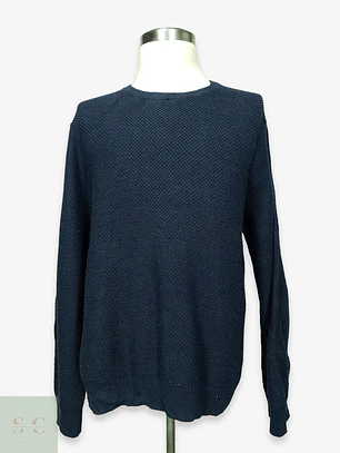 Sweater de Punto Texturizado Cuello Redondo C&A Talla XL