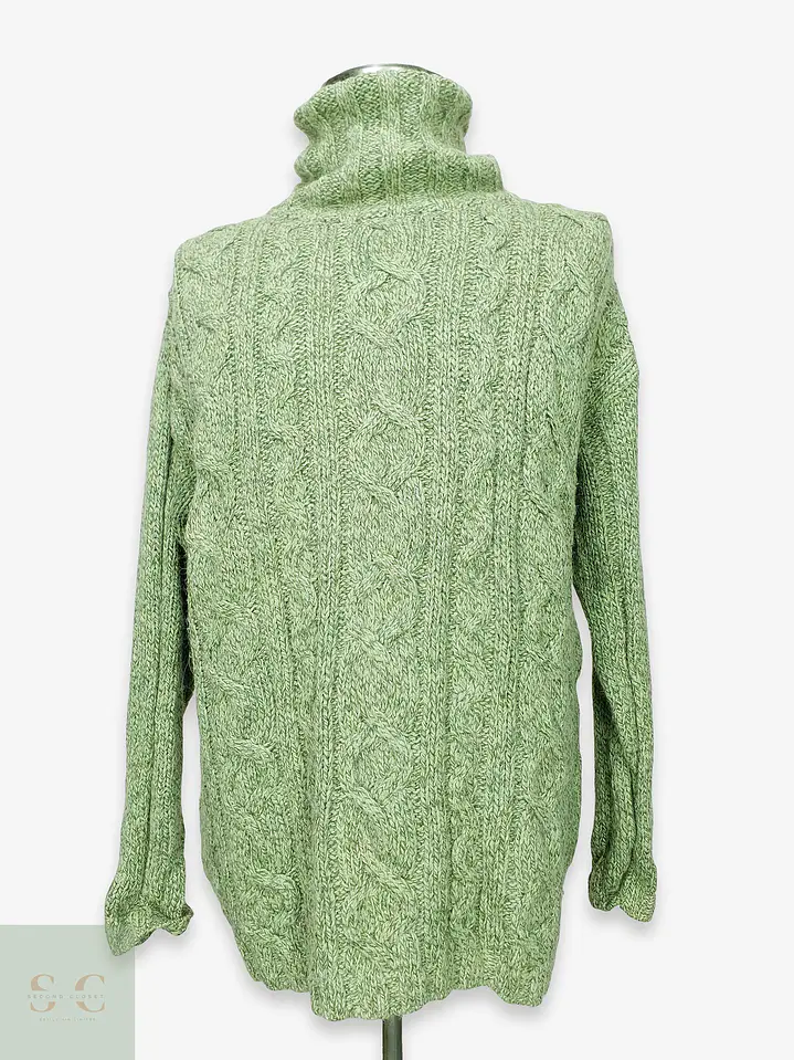 Suéter de Punto Trenzado con Cuello Cisne Tom Tailor Talla XL 1