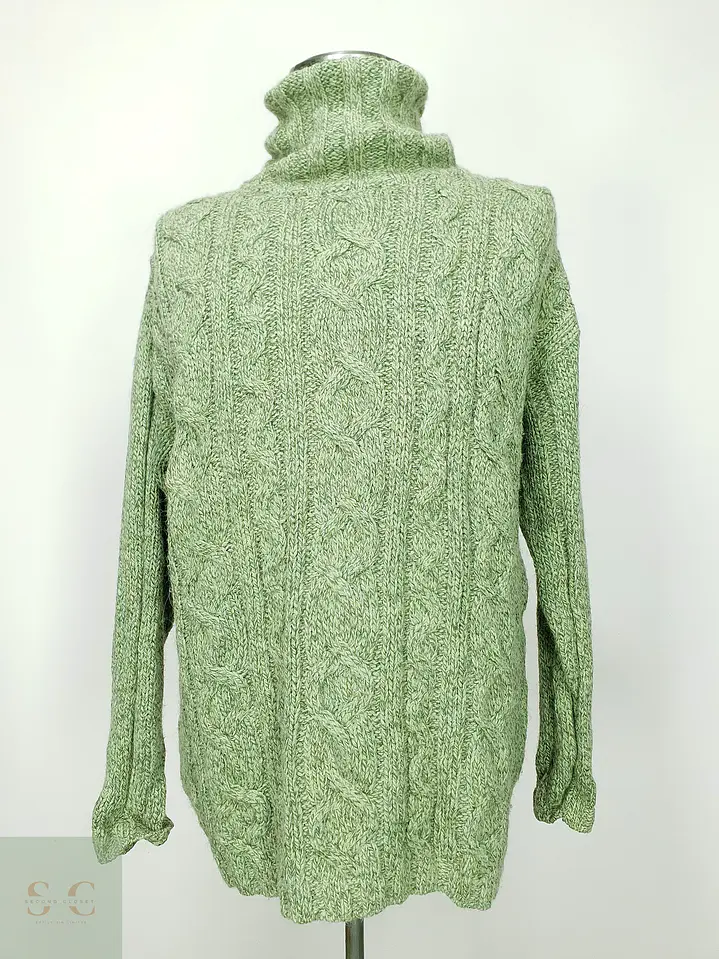 Suéter de Punto Trenzado con Cuello Cisne Tom Tailor Talla XL 2