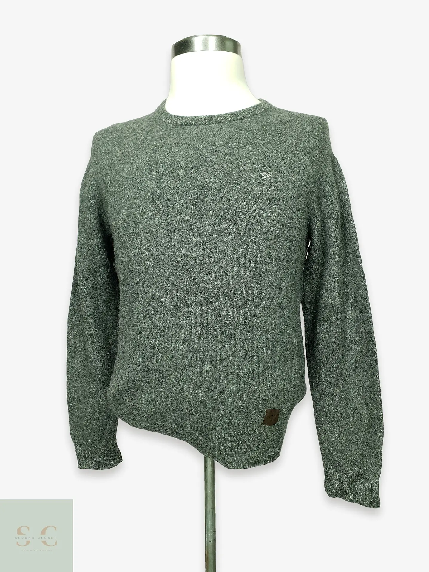 Sweater Cuello Redondo de Lana Merino Fynch-Hatton Talla M 1