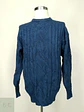 Sweater de Punto con Trama Trenzada y Rombos Henry Morell Talla L - Miniatura 2
