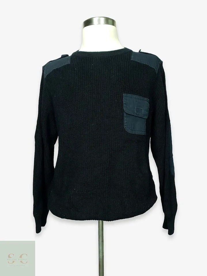 Suéter de Punto Grueso Estilo Militar Livergy Talla LXL 1
