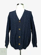 Cárdigan de Punto Trenzado en Azul Marino Monello Talla XL - Miniatura 1