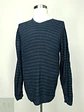 Suéter de Punto Listado con Cuello en V en Azul Marino TEX Talla LXL - Miniatura 2