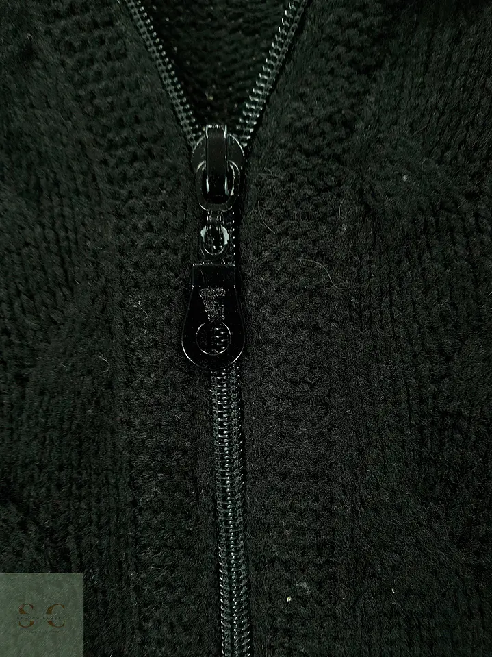 Cárdigan Tejido con Cierre en Negro INFINITY Man Talla XXL 4