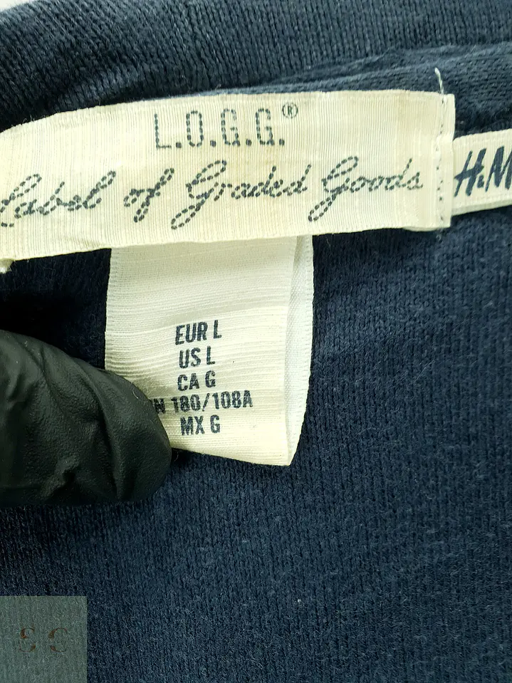 Cárdigan Tejido con Capucha en Azul Marino L.O.G.G. Label of Graded Goods Talla M 3