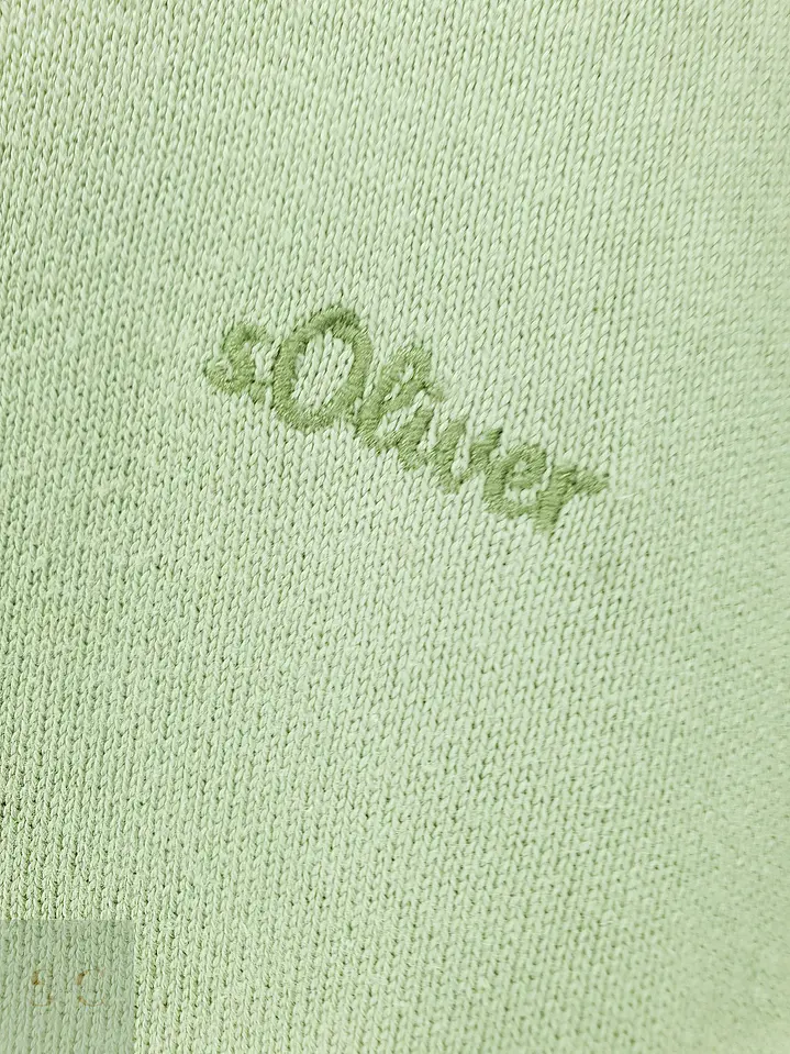 Suéter de Punto Fino Cuello Redondo en Verde Salvia s.Oliver Talla XXXL 4