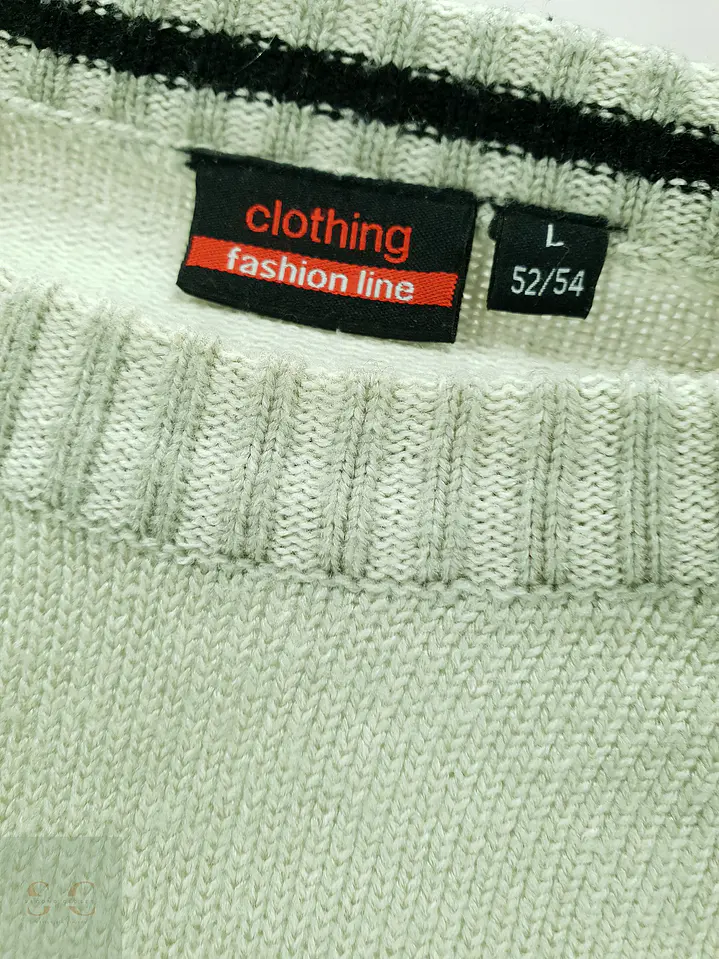 Suéter de Punto Cuello Redondo en Verde Salvia Clothing Fashion Line Talla L 3
