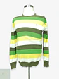Jersey de Punto Fino a Franjas en Verde Oliva y Amarillo Hurley Talla L - Miniatura 1