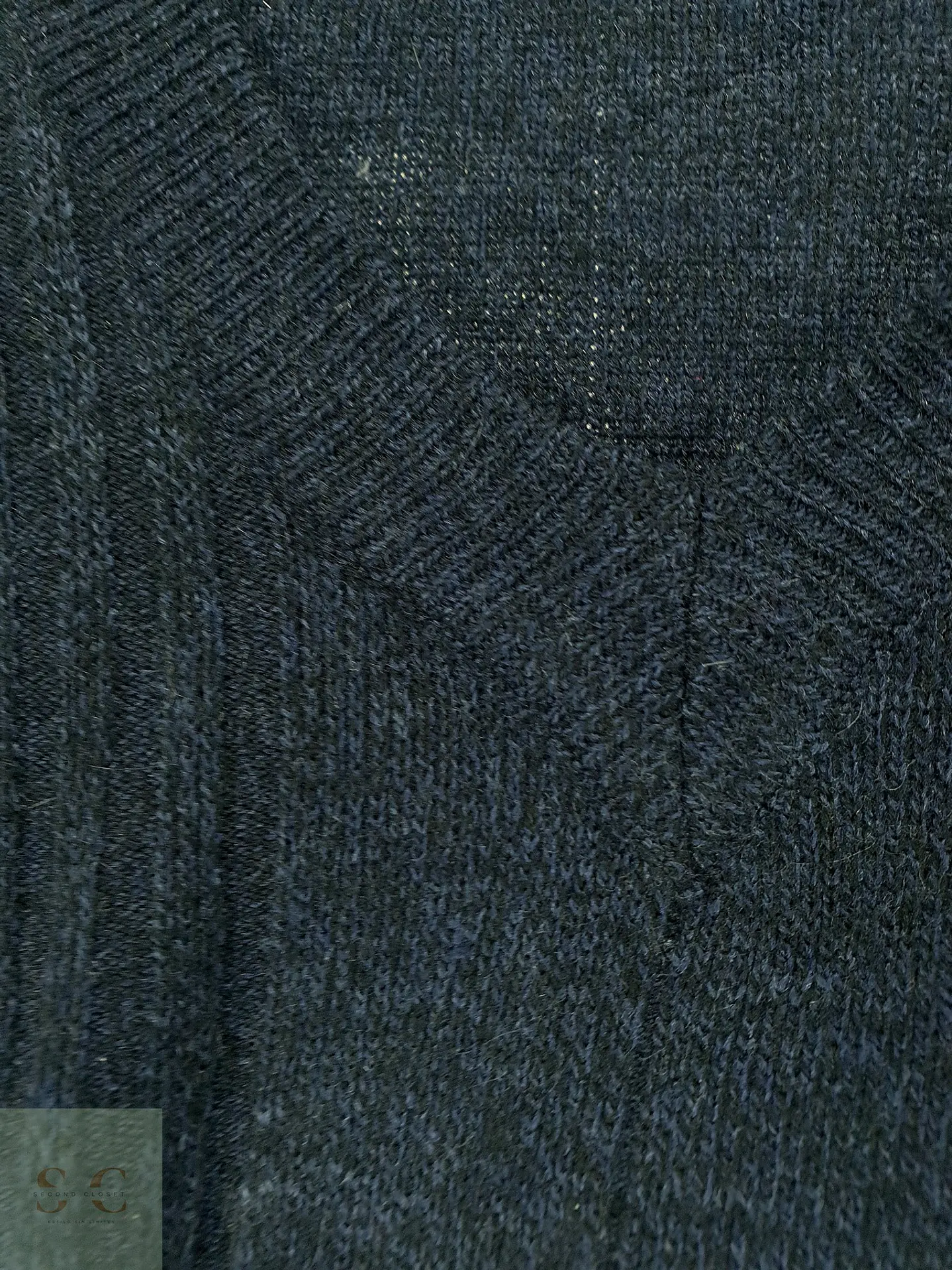 Chaleco Tejido sin Mangas con Cuello en V en Azul Marino GLER Talla LXL 4