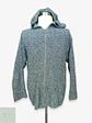 Cárdigan de Punto Grueso con Capucha en Azul Jaspeado Talla XL - Miniatura 1