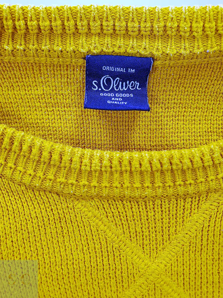 Jersey de Punto de Algodón en Amarillo Mostaza s.Oliver Talla ML 3